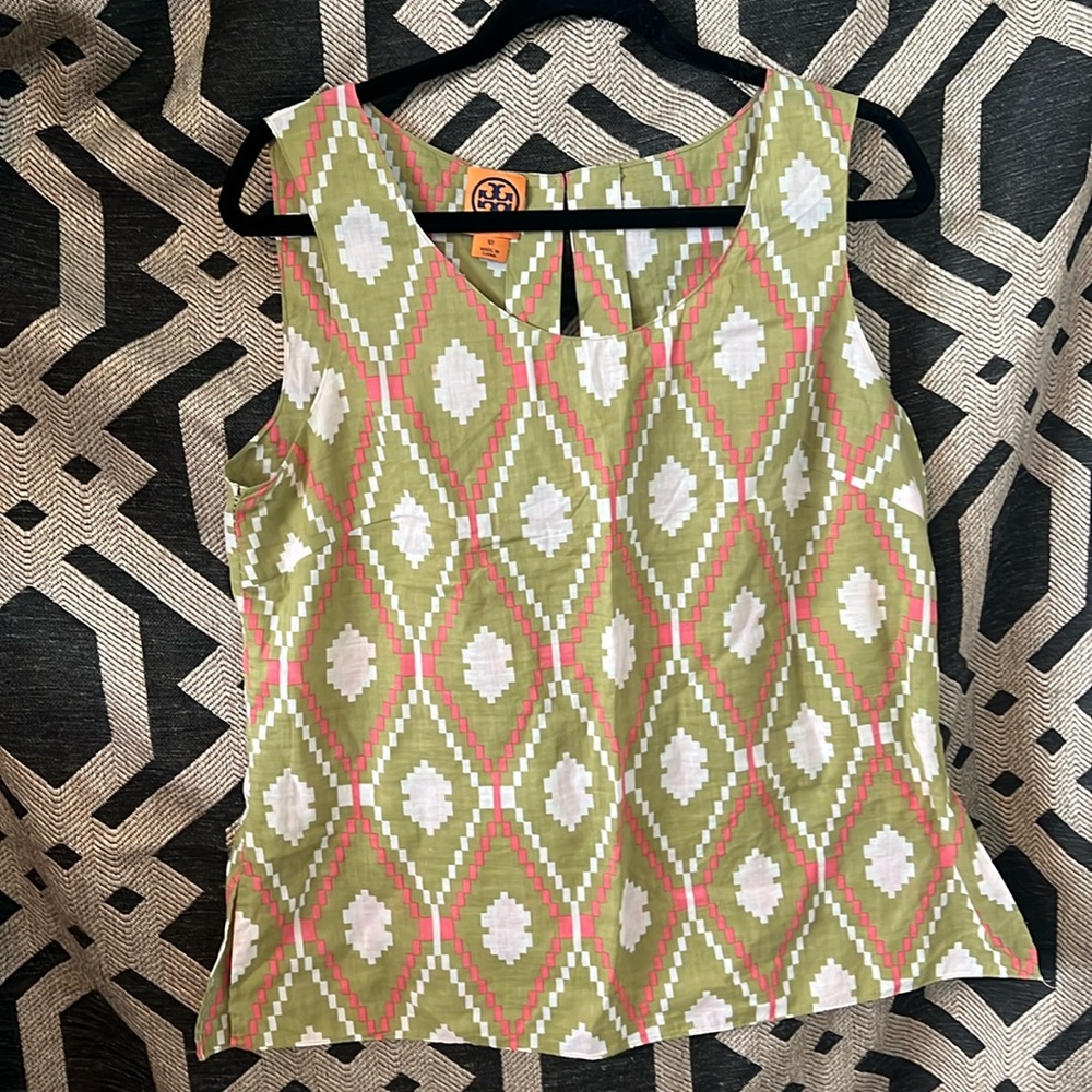 Tory Burch sleeveless top.